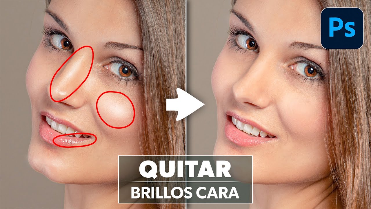 Cómo quitar brillos de la cara con Photoshop rápidamente ¡FÁCIL!