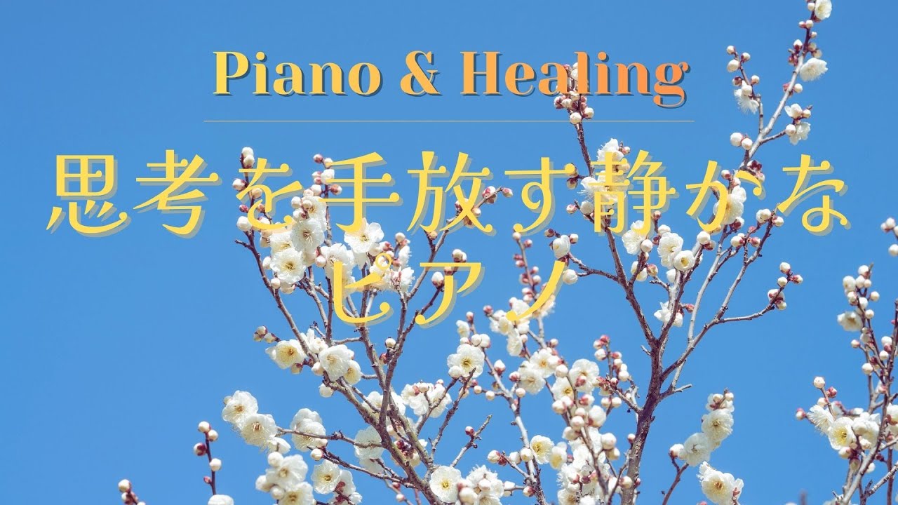 【BGM】思考を手放す静かなピアノ｜癒しBGM｜piano｜calming｜作業用BGM｜読書用BGM｜healing | リラックス音楽