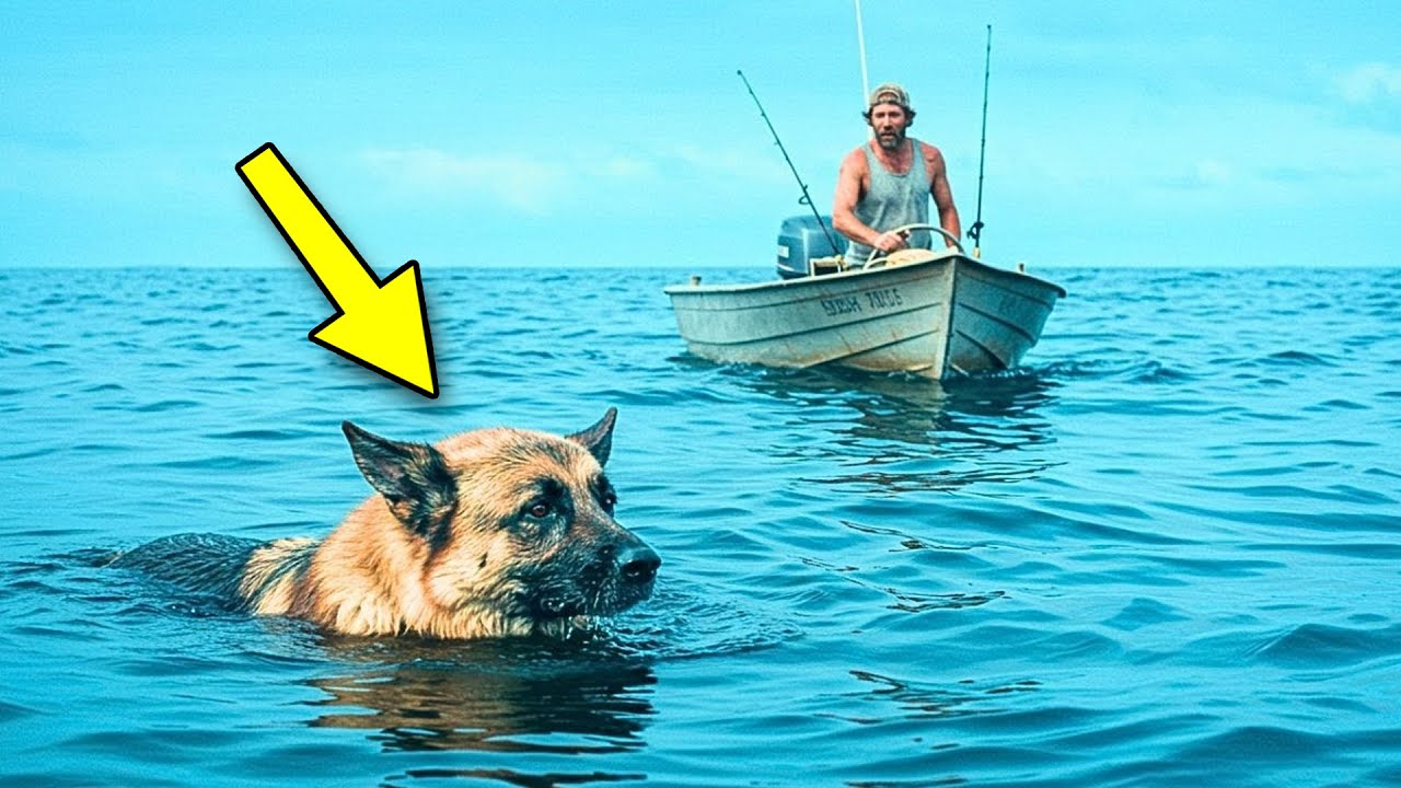 Muškarac pronađe njemačkog ovčara 35 km od obale – nevjerojatno što se dogodilo nakon toga!