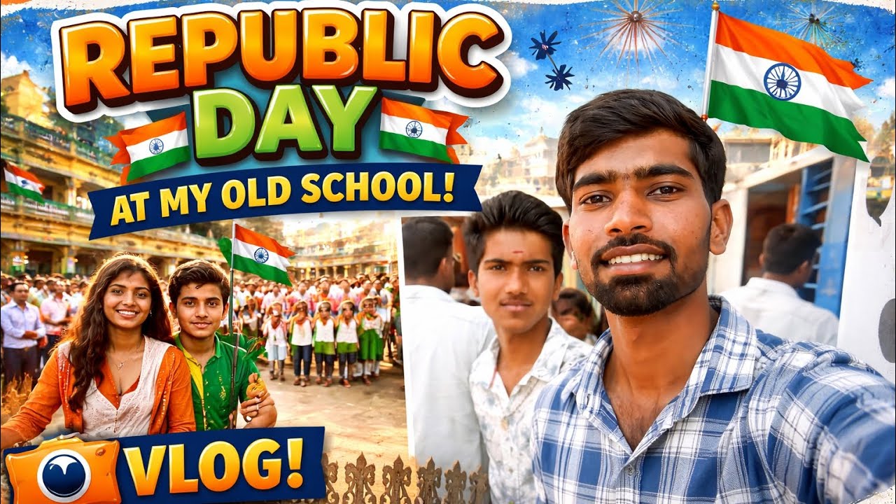 **“ಹಳೆಯ ಶಾಲೆಗೆ ಮರಳಿದ ಕ್ಷಣ 🇮🇳 | ಗಣರಾಜ್ಯೋತ್ಸವದ ಹೆಮ್ಮೆ”**