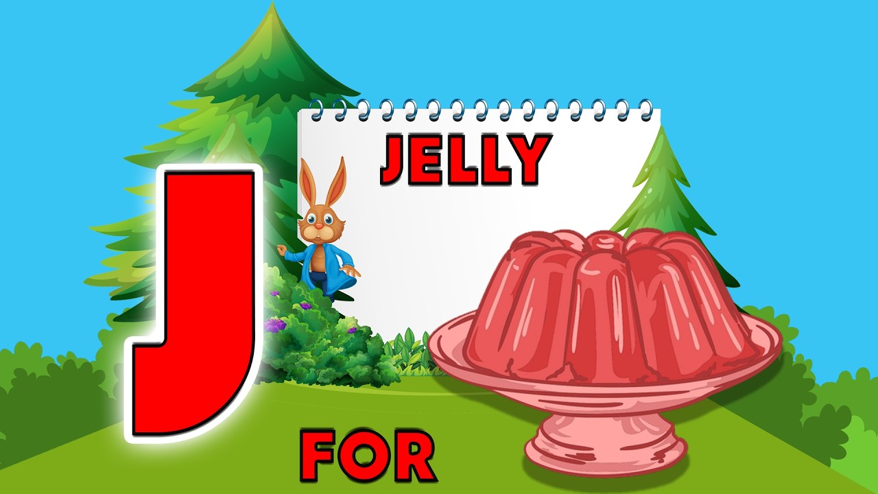 J for Jelly  Learn ABC  Kids Cartoon