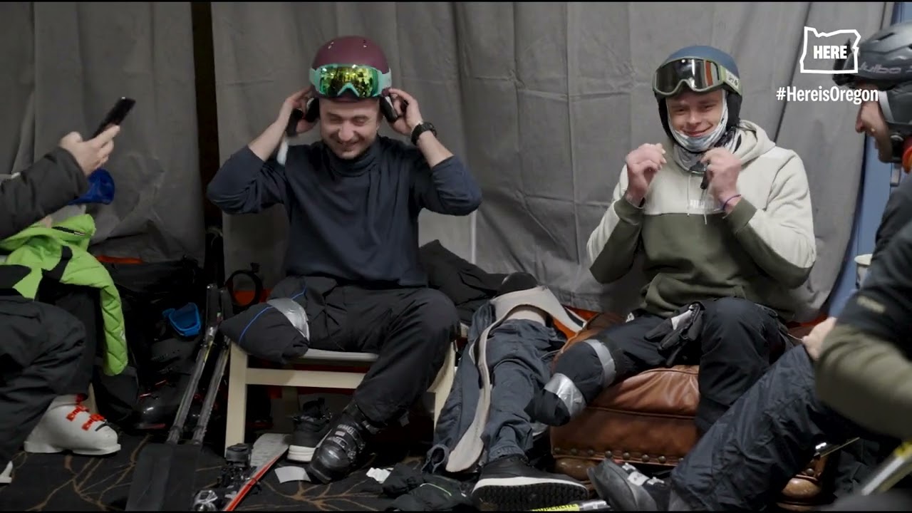 Ukrainian veteran amputees learn adaptive skiing in Oregon