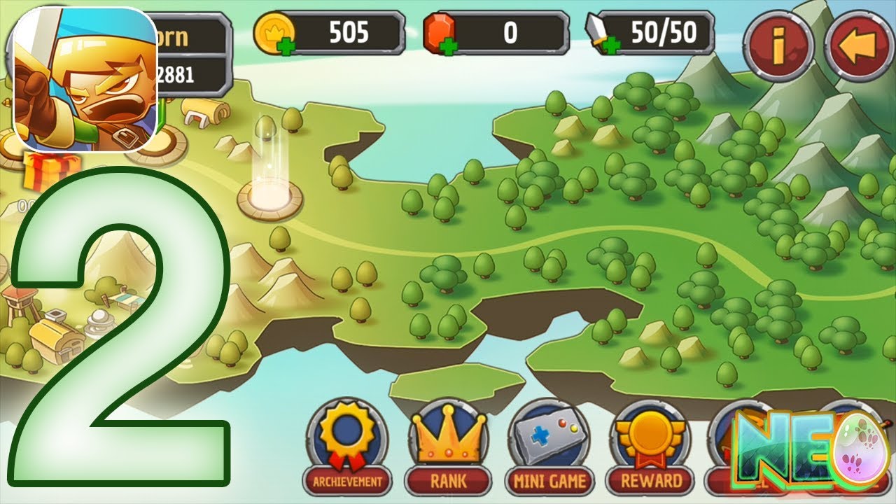 Legendary Warrior: Gameplay Walkthrough Part 2 - First Boss Defeated! (iOS, Android)