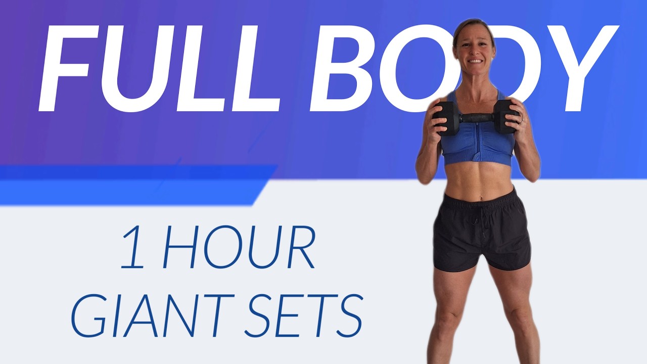 1 Hour FULL BODY Giant Sets Workout | Build Strength & Burn Fat Fast | At Home