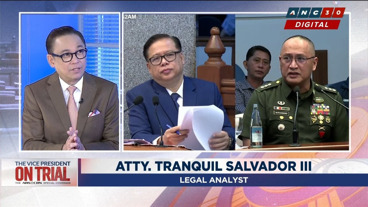 WATCH: Impeachment veteran Tranquil Salvador III on Army officials' testimony on DepEd CIF certs