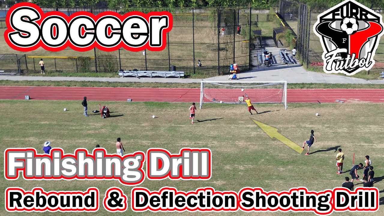 Soccer - Finishing Drill: Rebound & Deflection Drill - Shooting Drill Football