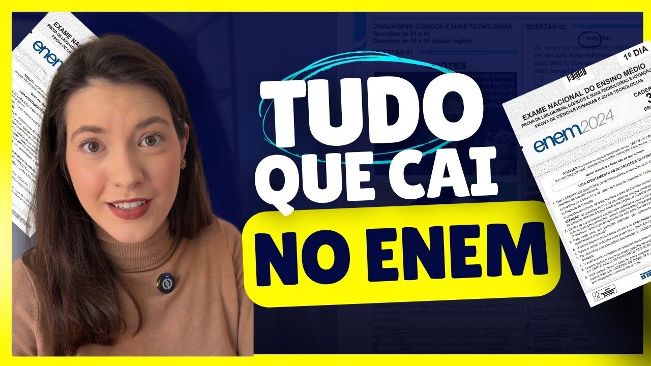 ENEM REVELADO! 🤯 tudo o que caiu em linguagens