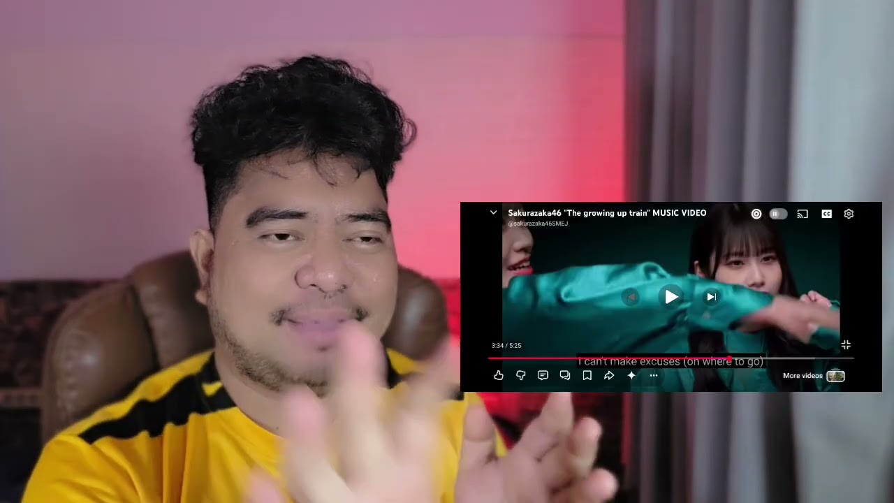 Reaction Sakurazaka46 - The growing up train MUSIC VIDEO