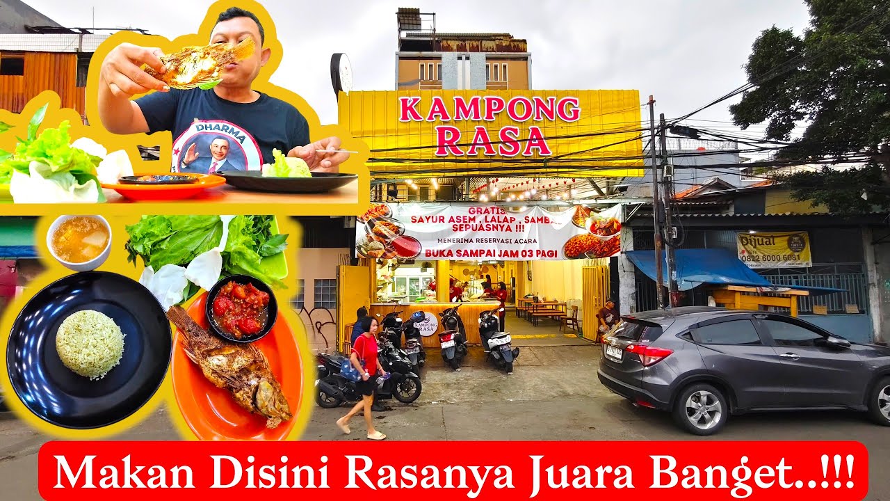 Kampong Rasa Jembatan 5 Tambora Jakarta Barat: Nasi Uduk Daun Jeruknya Poll Mantap‼️