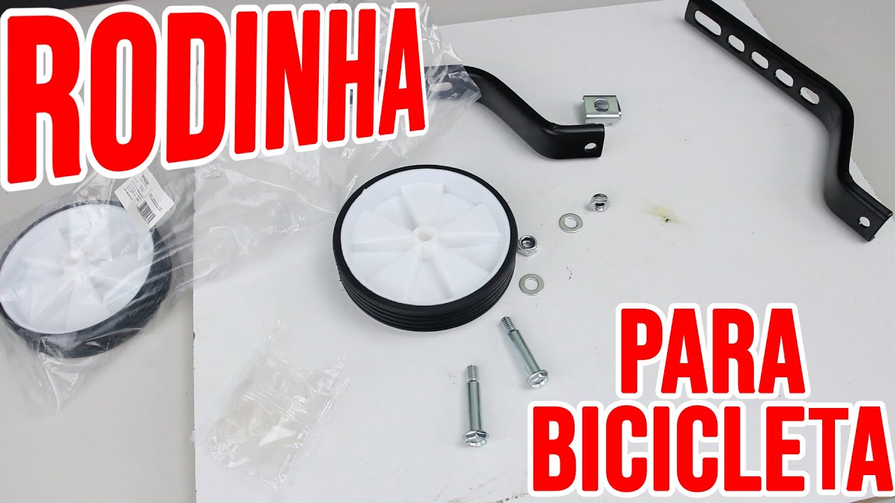 Rodinhas para bicicleta com ajuste de altura e parte exterior emborrachada