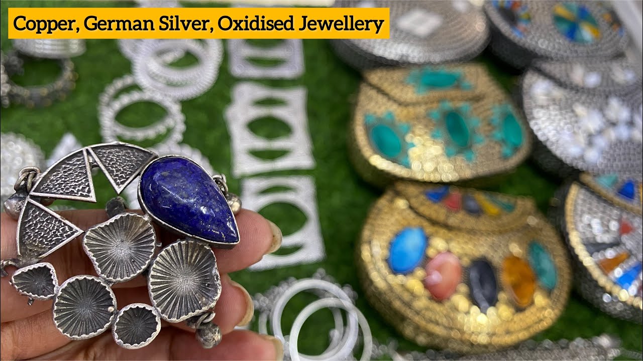 Brace, German Silver, Oxidised Jewellery Manufacture| Earrings, Rings, Clutches Jewelry Collection|