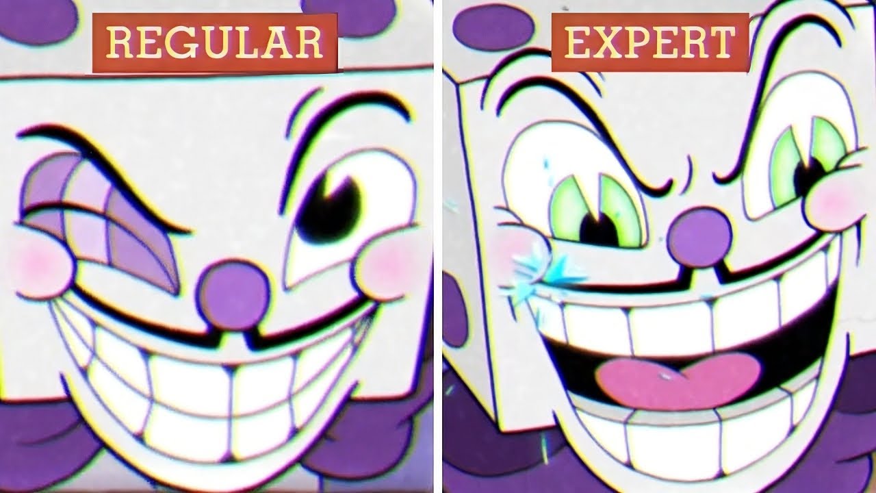 Cuphead - The Casino & King Dice - Simple vs Regular vs Expert Difficulty