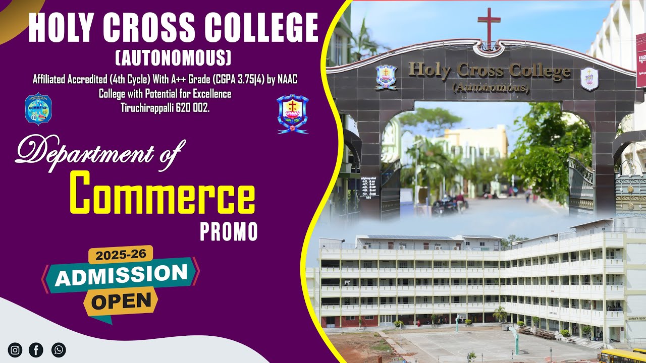 Department of Commerce | Promo | Holy Cross College (Autonomous) Trichy
