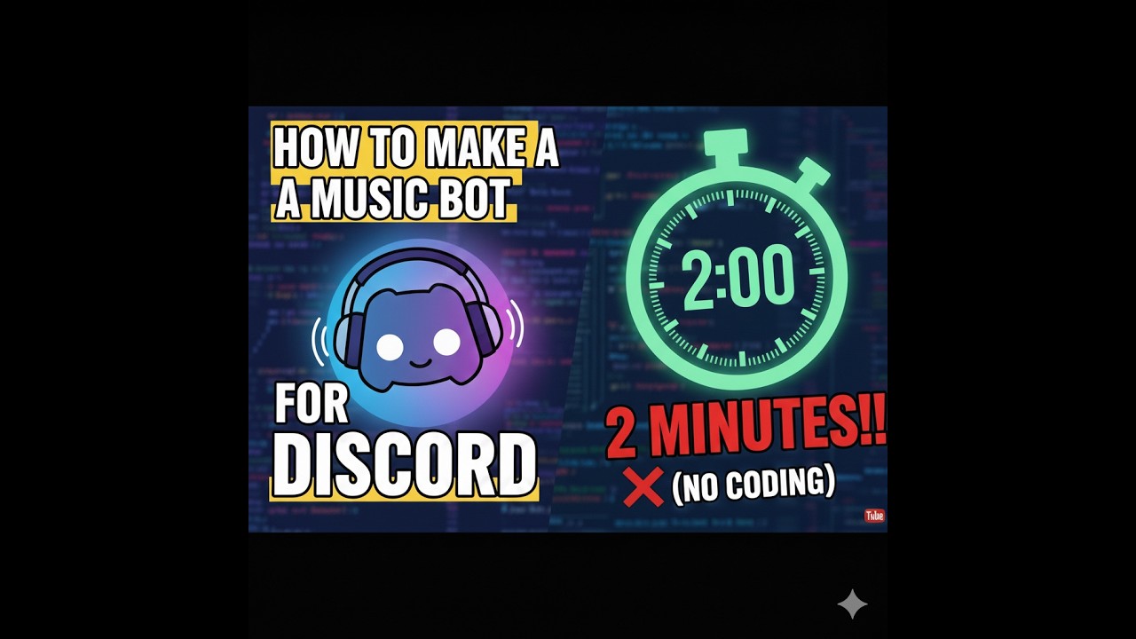 How to make a music bot for Discord in 2 minutes!! (No Coding)