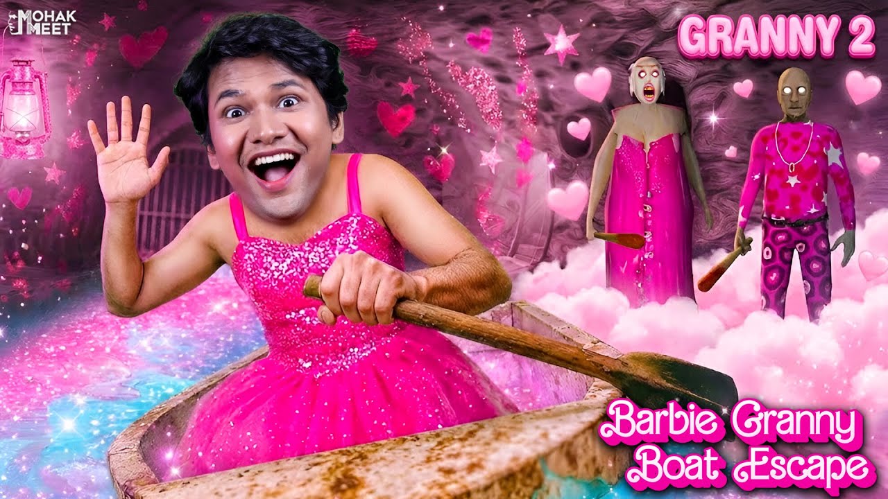 GRANNY BARBIE MOD BOAT GAMEPLAY : ग्रैनी | HORROR GAME GRANNY 3 - SLENDRINA | MOHAK MEET GAMING