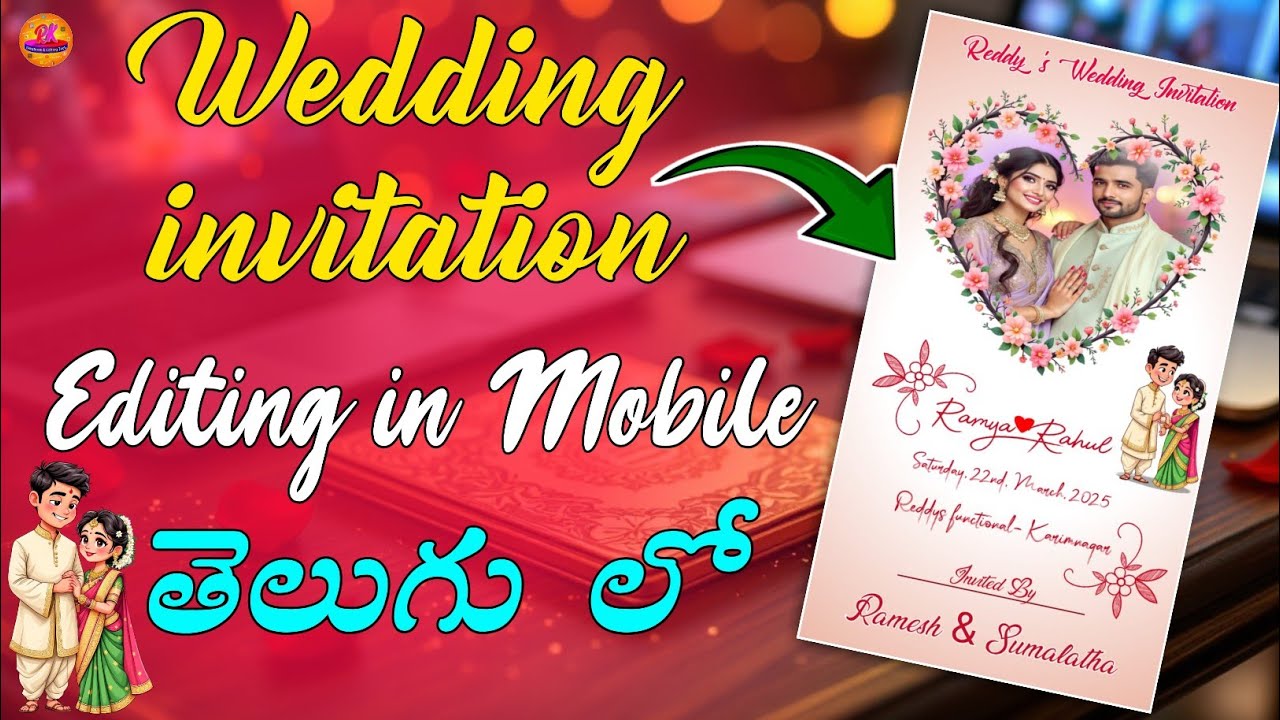 Wedding Invitation Photo Editing in Mobile | Create Stunning Wedding Invites Easily