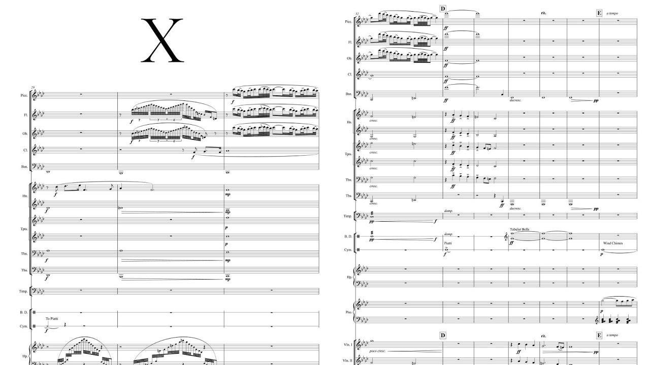 X - Sheet Music/Score 【original composition】 [No AI]