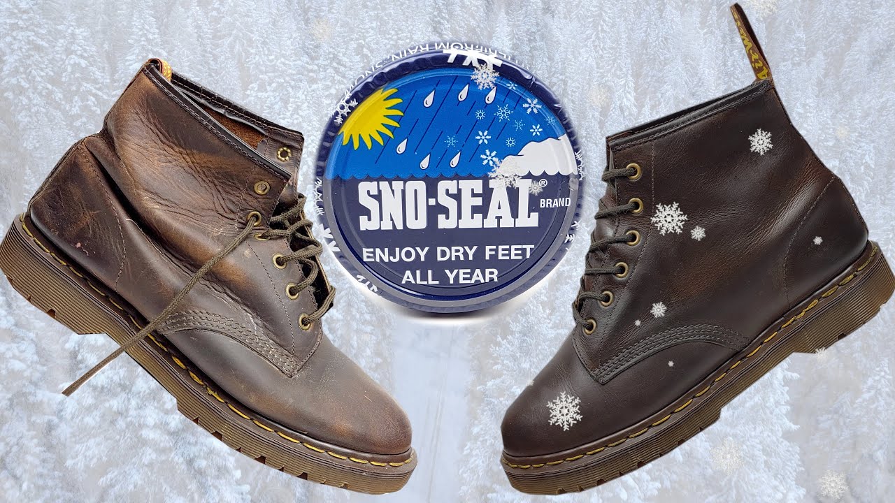 Как защитить от снега любые кожаные ботинки этой зимой: Dr. Martens своими руками, просто #SnoSea...