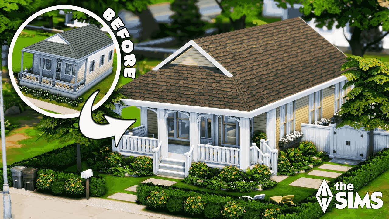Base Game House Renovation | No Packs | No CC | The Sims 4 Stop Motion + Speed Build (no talking)