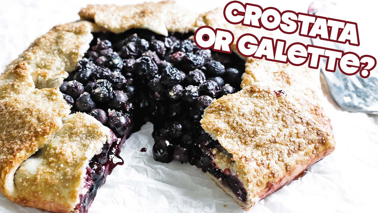 Homemade Blueberry Crostata Recipe (Galette) + Homemade Whipped Cream