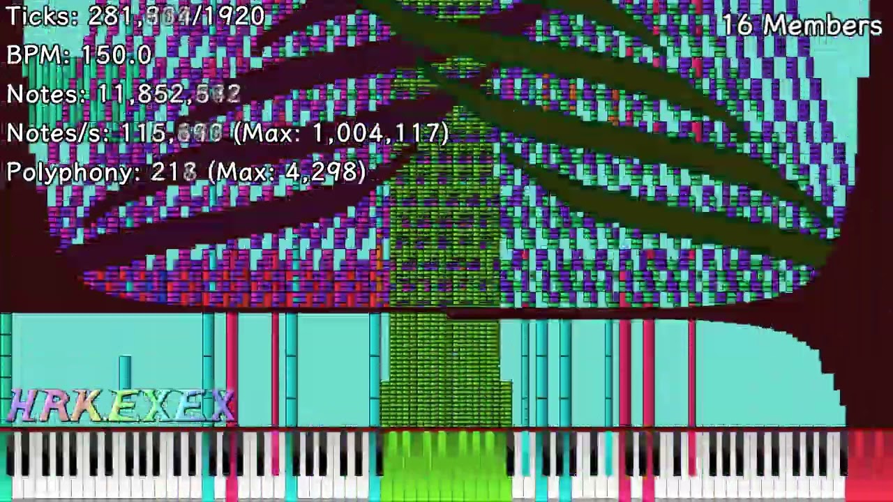 [Black MIDI] New Super Mario Bros Overworld Theme but Every BAH Adds Member - 175.4 Mil