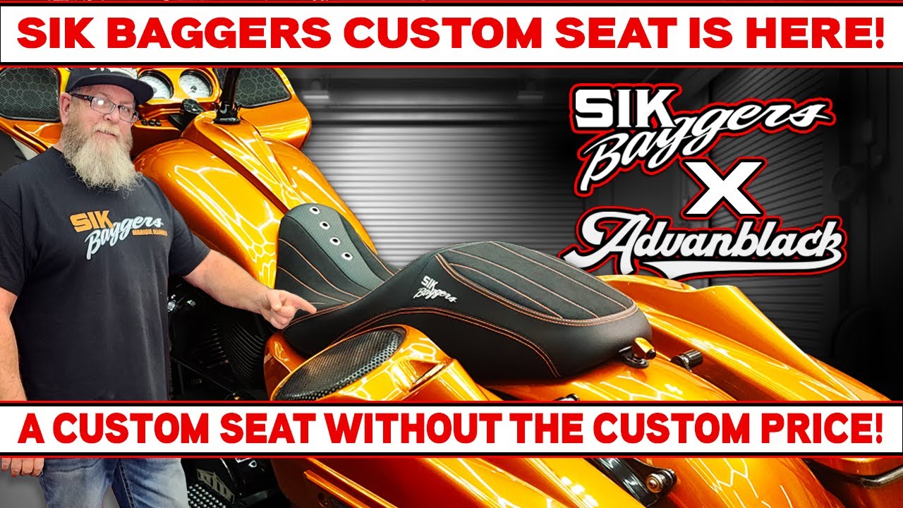⚡SIK Baggers X Advanblack Custom Touring Seat -  Get yours Today!⚡