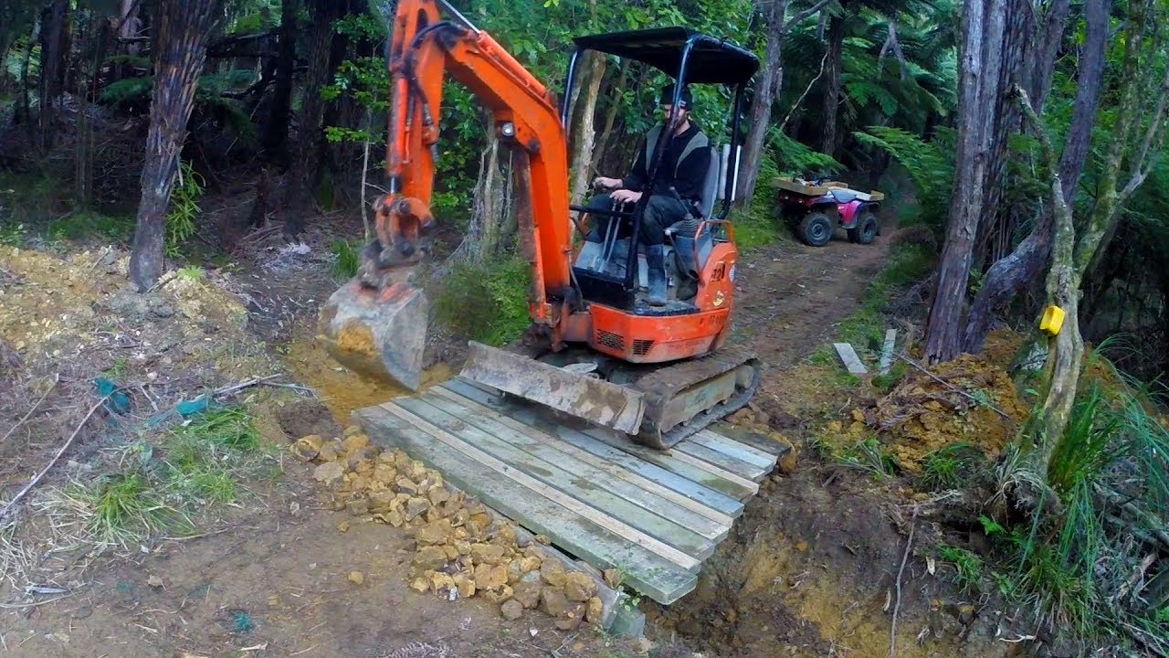 Building a wooden bridge