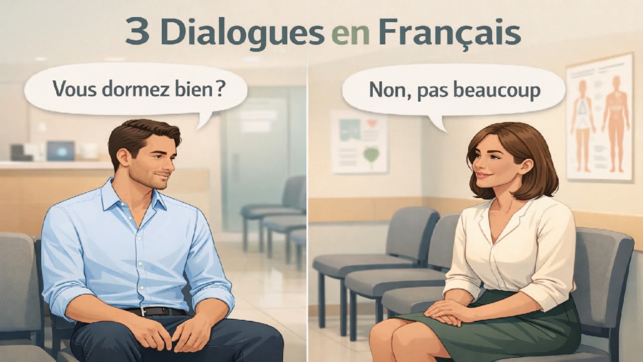 3 Dialogues en Français 🇫🇷 | Conversations Faciles
