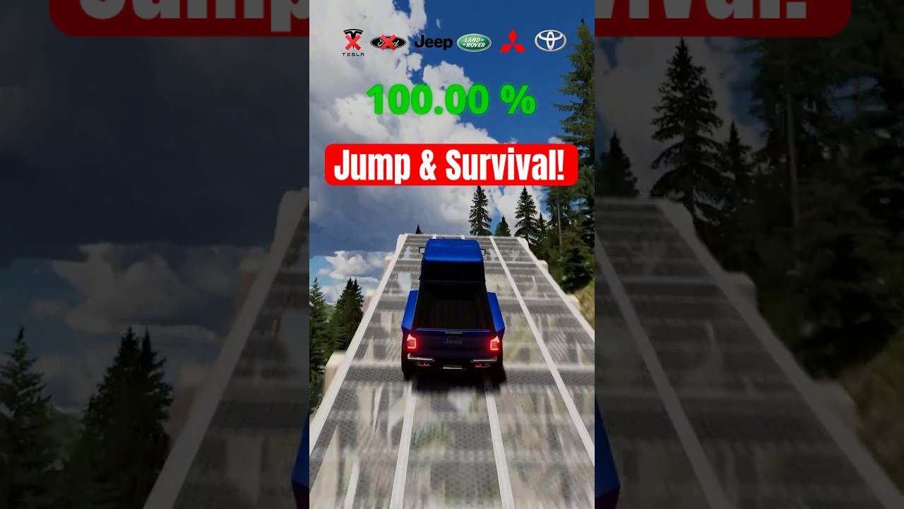 4x4 Jump & Survival Test! 🚙 BeamNG.drive