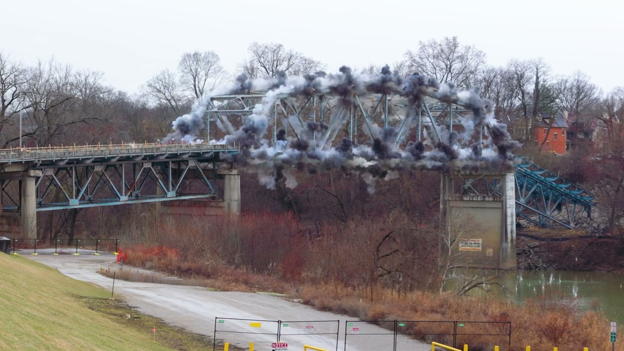 4th Street Bridge Demolition | Newport KY & Covington KY | Drone Construction Coverage