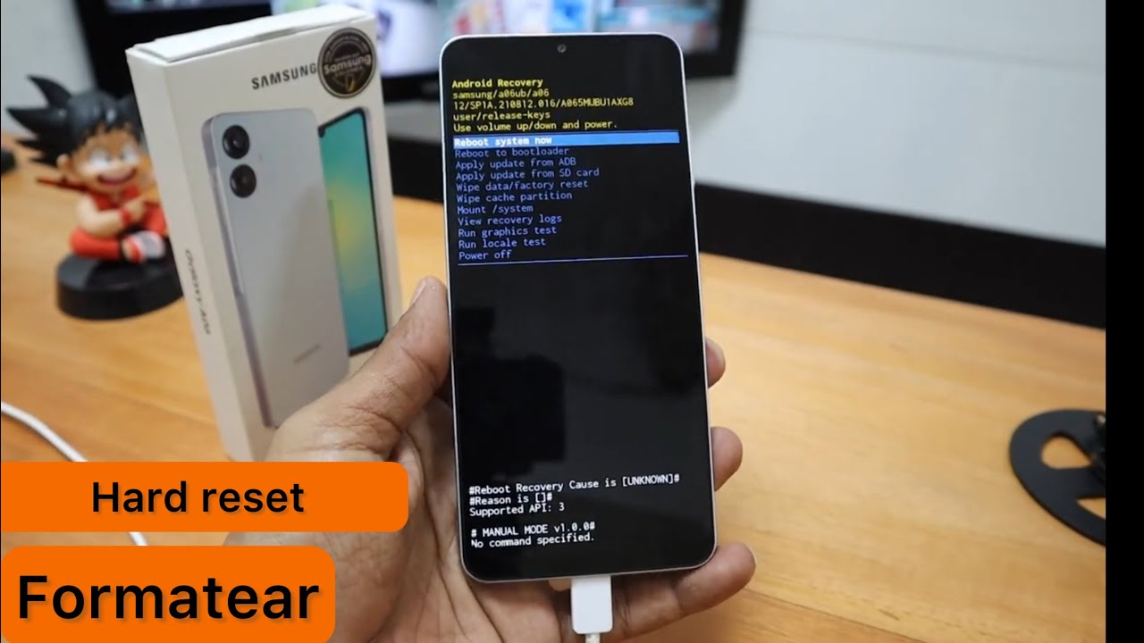 SAMSUNG A06  [ QUITAR BLOQUEO DE PANTALLA ]  HARD RESET  -  como formatear