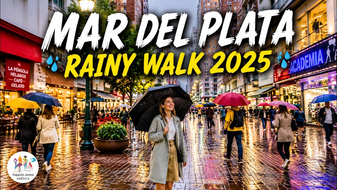🌧️ CAMINANDO BAJO las LLUVIAS de MAR DEL PLATA | Temporada 2025