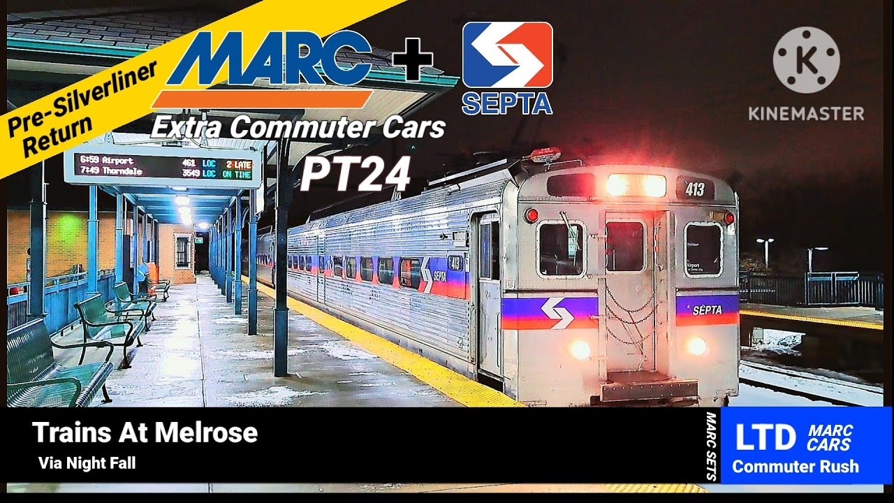 Trains At Melrose PT24 [MARC CARS]