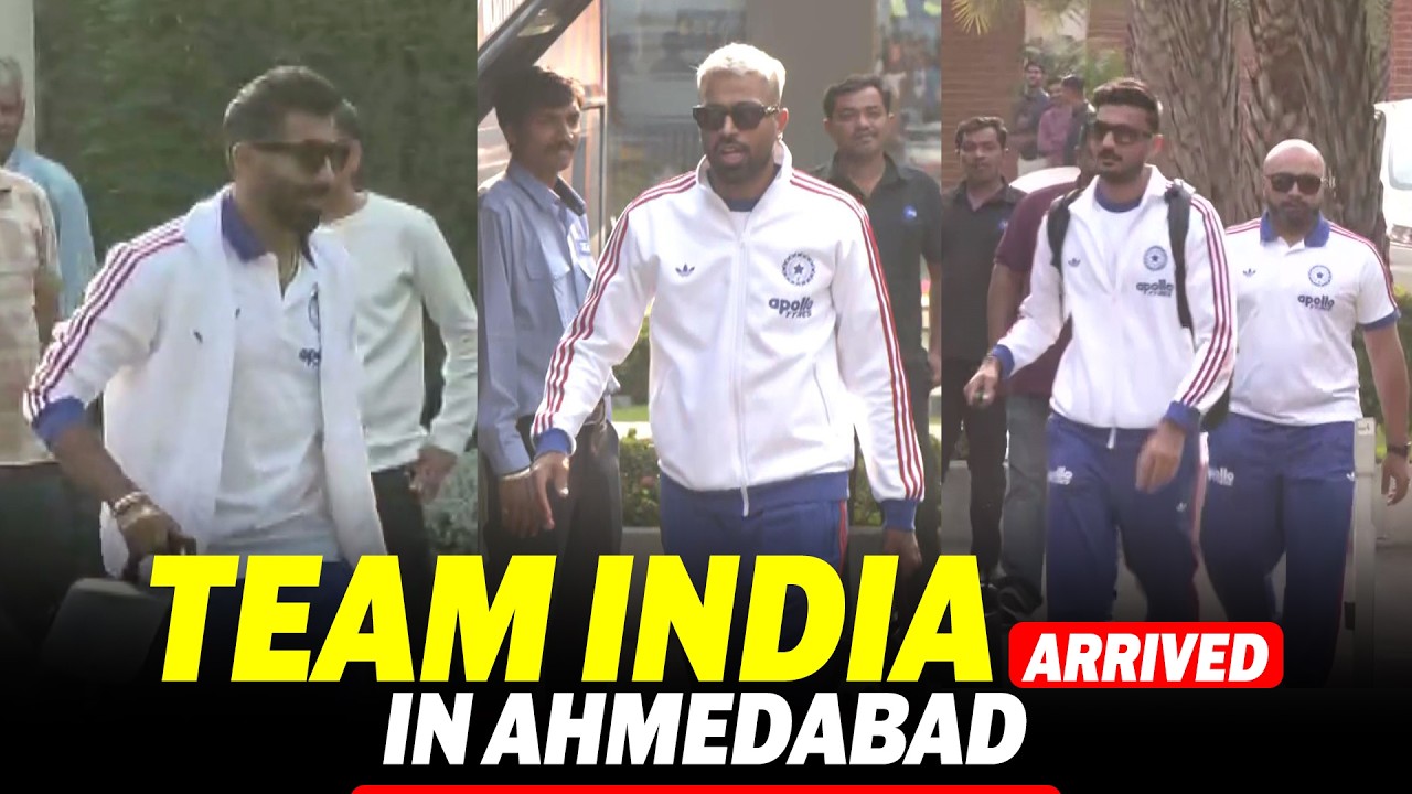 LIVE: Indian Cricket Team arrives in Ahmedabad | T-20  World Cup 2026 | India vs Netherland