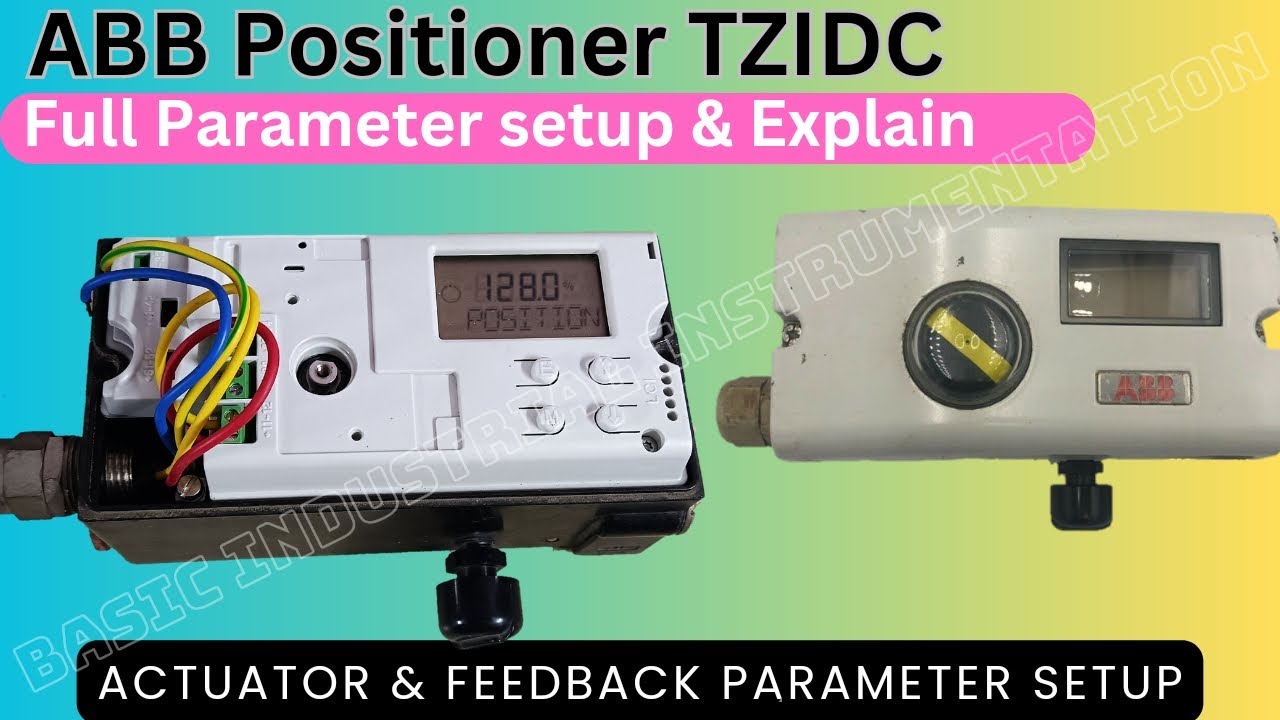 ABB Positioner V18345 Full parameter setup & congratulations #positioner #abb #tzidc #ep