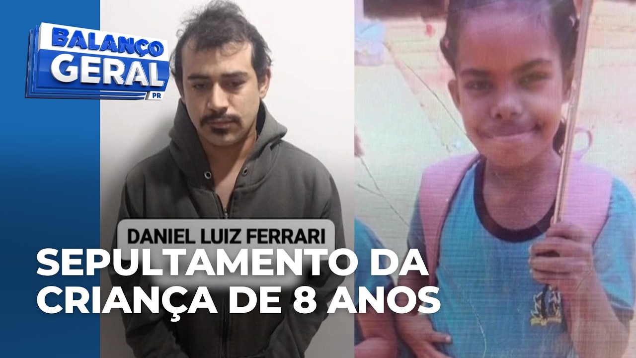 Criança morta após sequestro é sepultada em São Manoel do Paraná; homem foi morto pela polícia