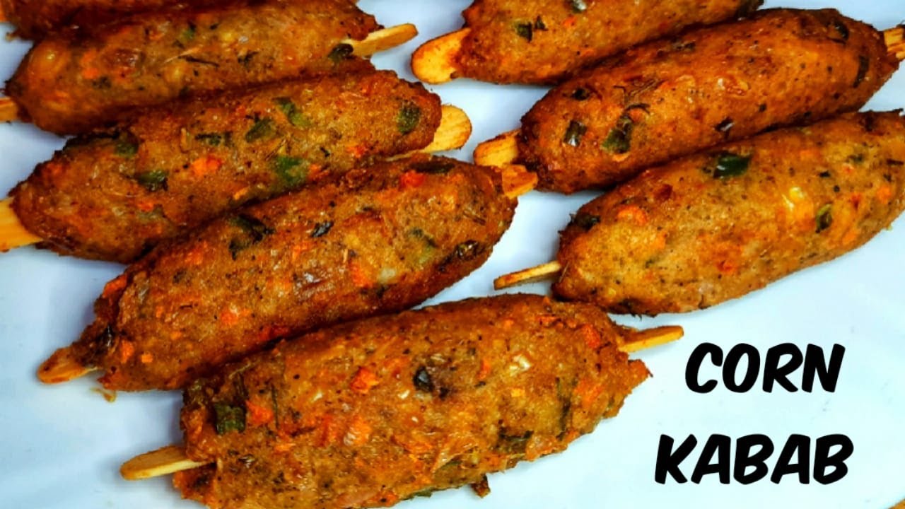Corn kabab recipe | कॉर्न के क्रिस्पी स्वादिष्ट कबाब - Crispy Corn Cutlet
