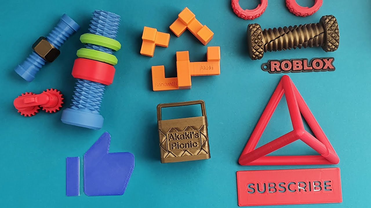 Akaki's basket puzzle and other cool 3d prints.