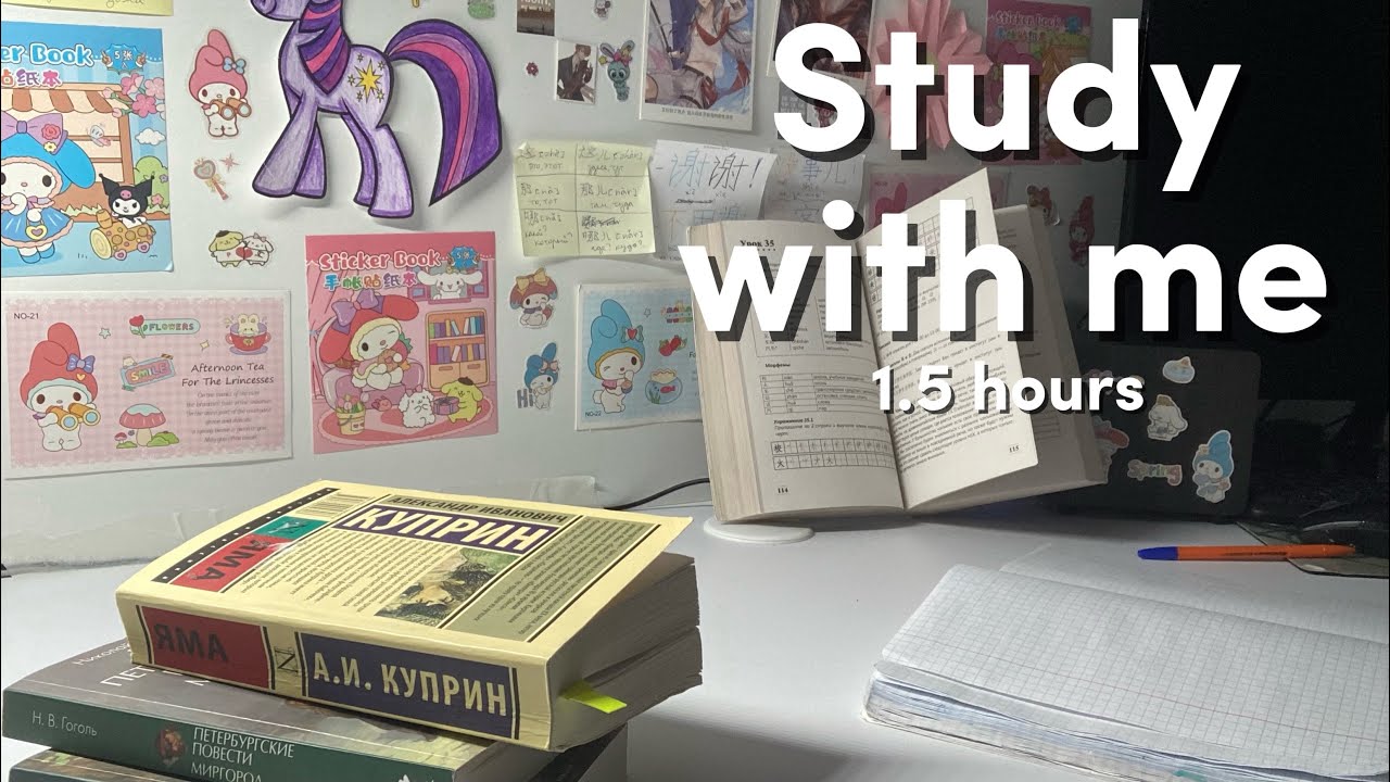 Study with me📚 1.5 hours | cozy music | learning chinese