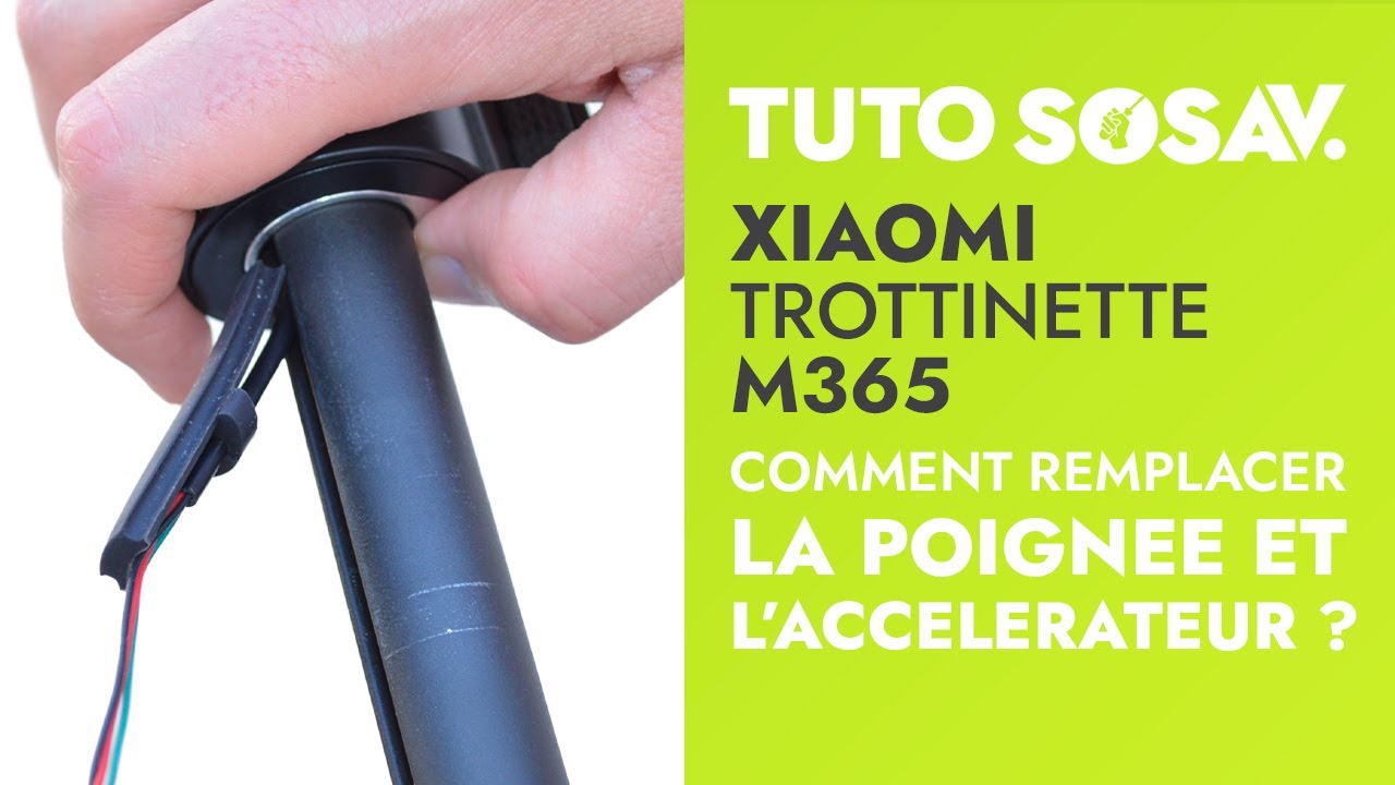 Tutoriel SOSav : Remplacement poignée et de l'accélérateur de la trottinette Xiaomi M365/M365 Pro