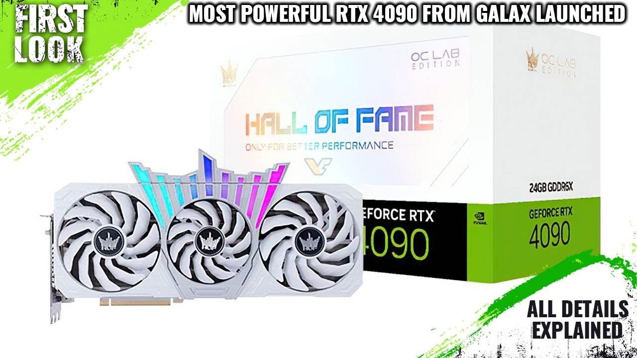 GALAX GeForce RTX 4090 HOF GPU Launched With Dual 16-pin And 666W Power Limit - All Spec, Features