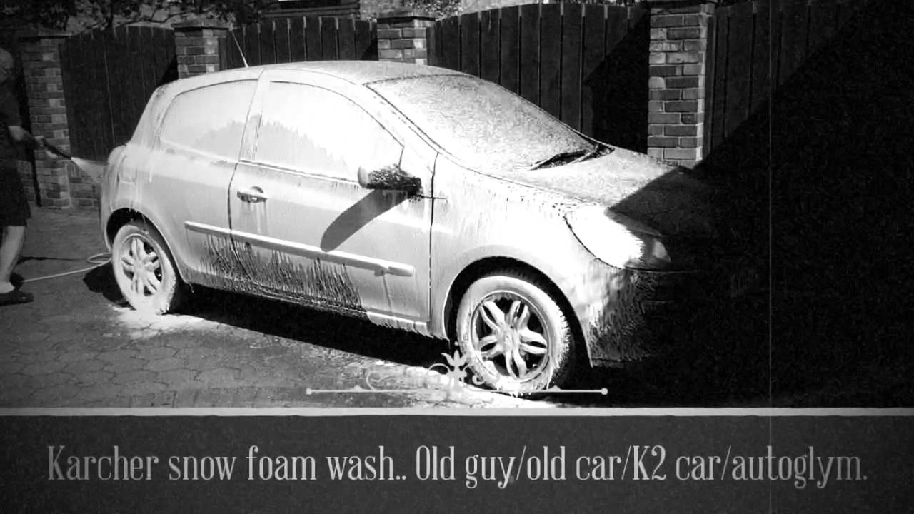 Snow foam wash with the Karcher K2 and Autoglym pressure wash.