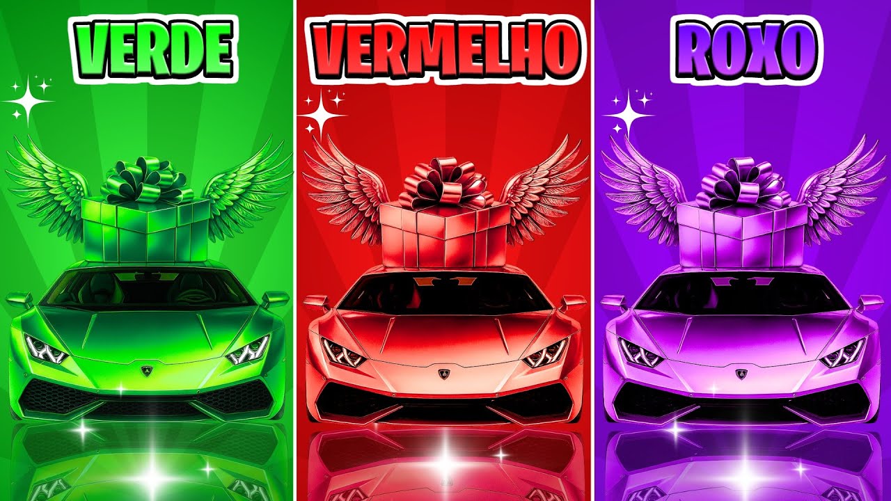 🎁 ESCOLHA SEU PRESENTE! ✨ Verde, Vermelho ou Roxo! ⭐️ Voc&ecirc; Tem Sorte? 🎮 #quiz