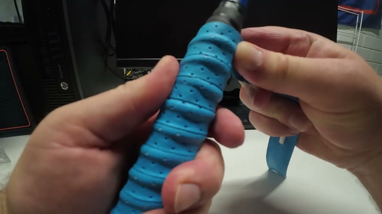 How to replace a grip on a badminton racket