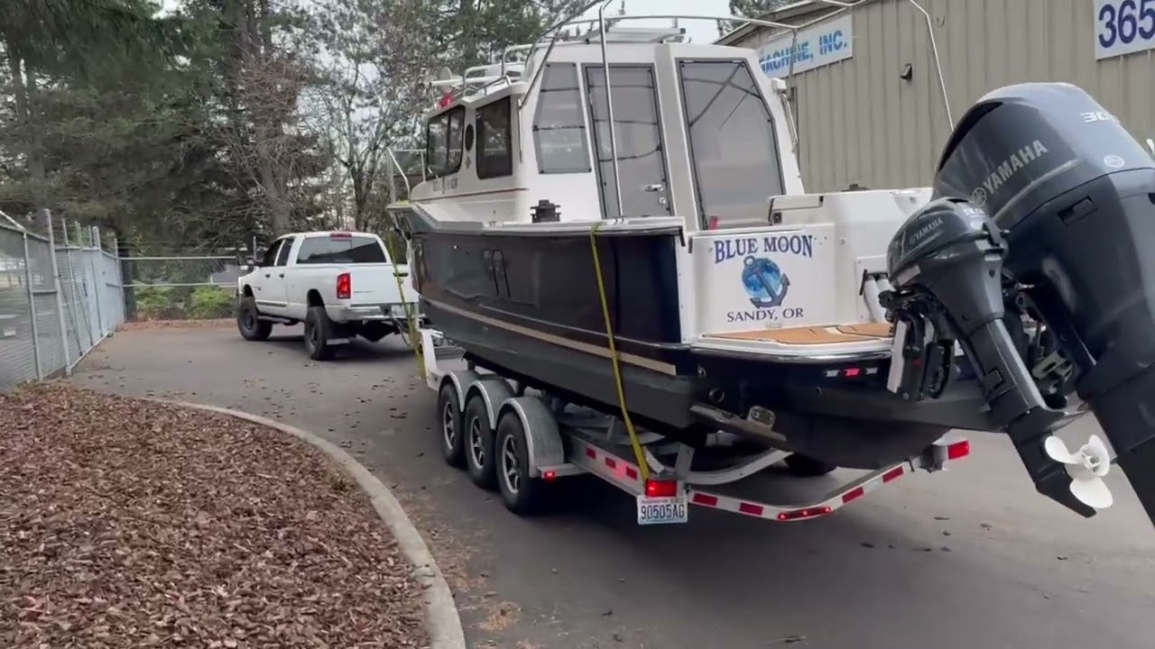 MISSION ACCOMPLISHED! Towed my Ranger Tug R27 home from Everett WA to Sandy Oregon yesterday!