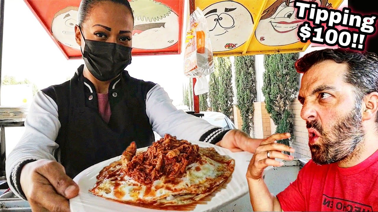 The 3 BEST Tacos I've Ever Had | NEVER SEEN Before Mexican Street Food | Tipping $100 Dollars