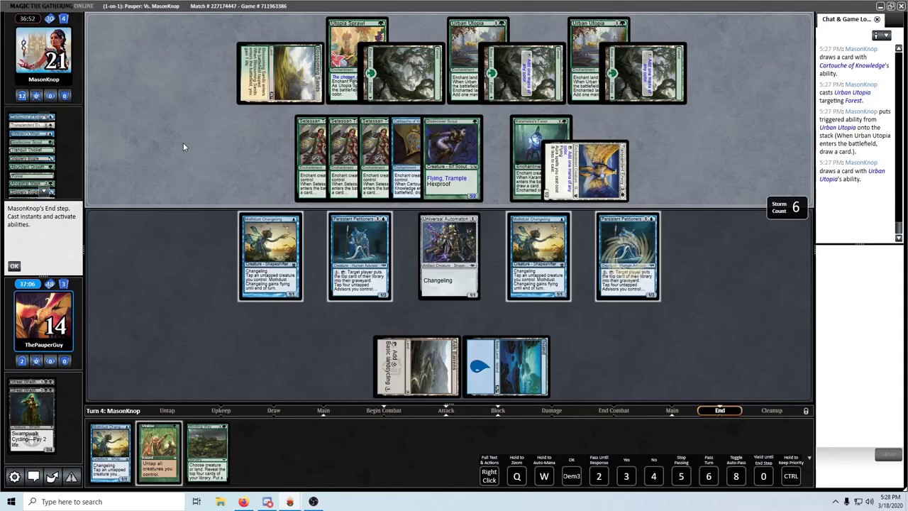 Simic Changeling Petitioners vs Cantrip Bogles [Gameplay]