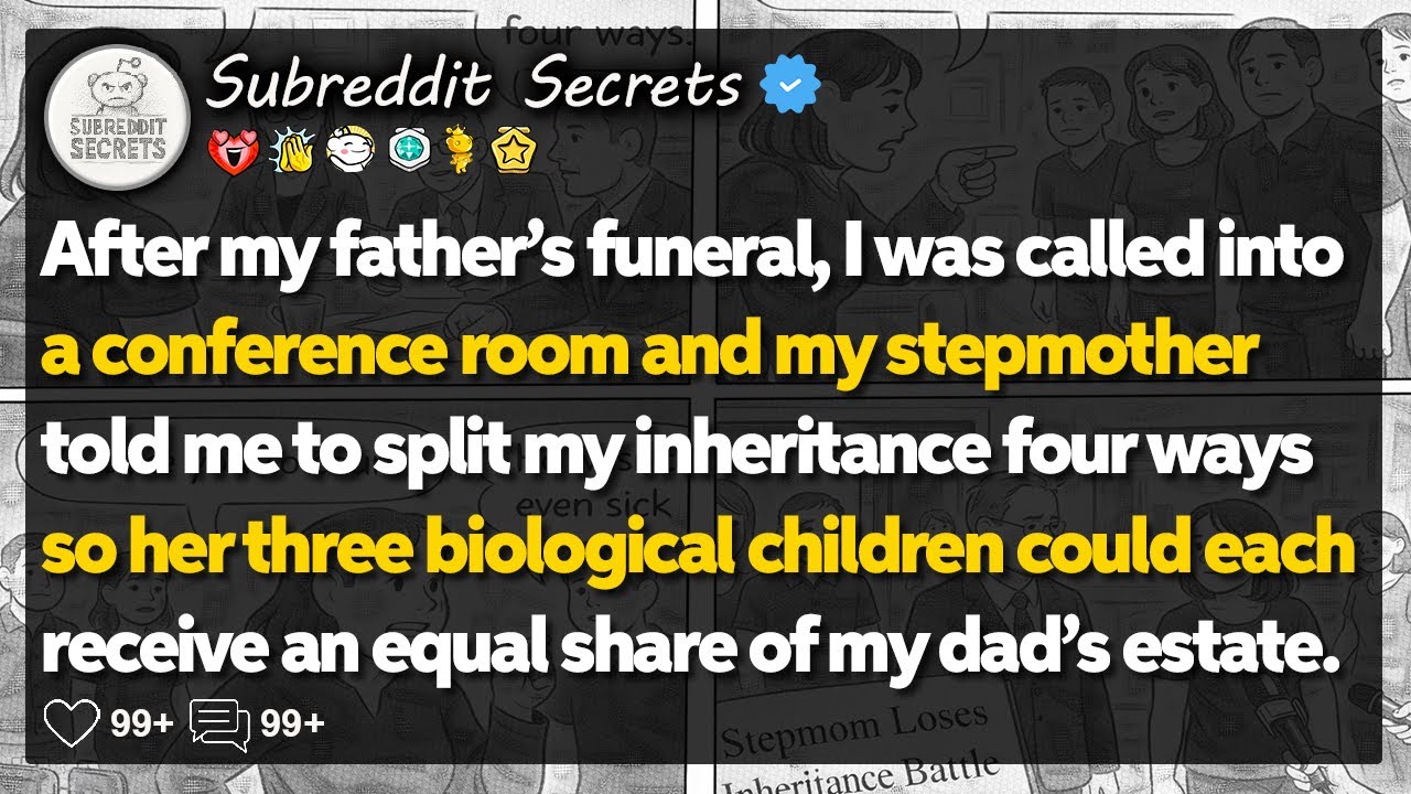 After my father’s funeral, stepmother told me to split my inheritance… Reddit Relationship Stories