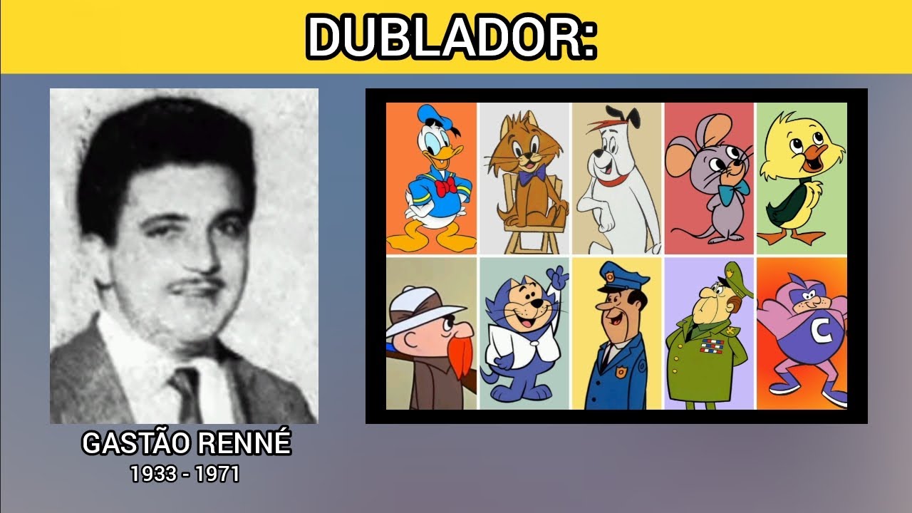 Homenagem ao dublador Gastão Renné