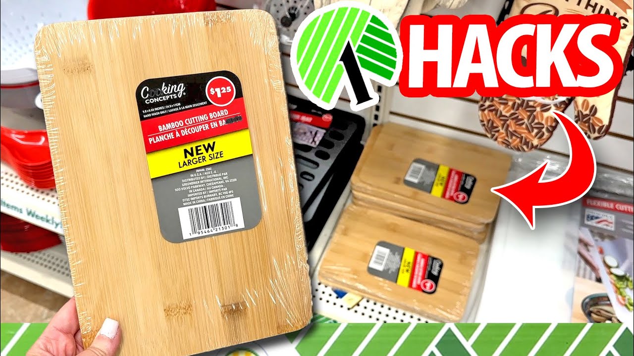 ✨GRAB $1 Wood Cutting Boards from Dollar Tree for these GENIUS NEW HACKS & DIYs!